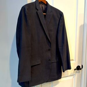 Deep blue Chaps blazer.  Polyester with a microfiber feel. Excellent condition.